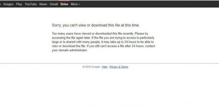 Bypass Google Drive Download Limit (Quota Exceeded) Error