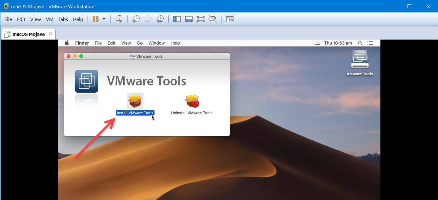 Install VMware Tools