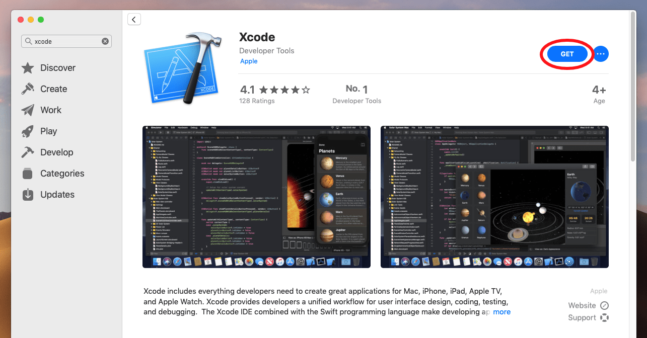 Xcode on App Store