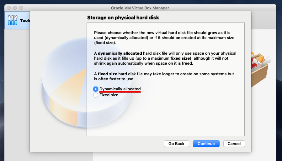 Storage on Physical Hard Disk