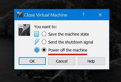 Close Virtual Machine