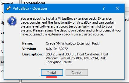Install Extension 