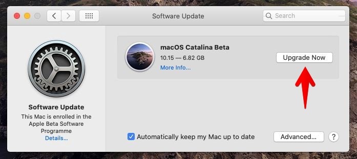 Update macOS Catalina