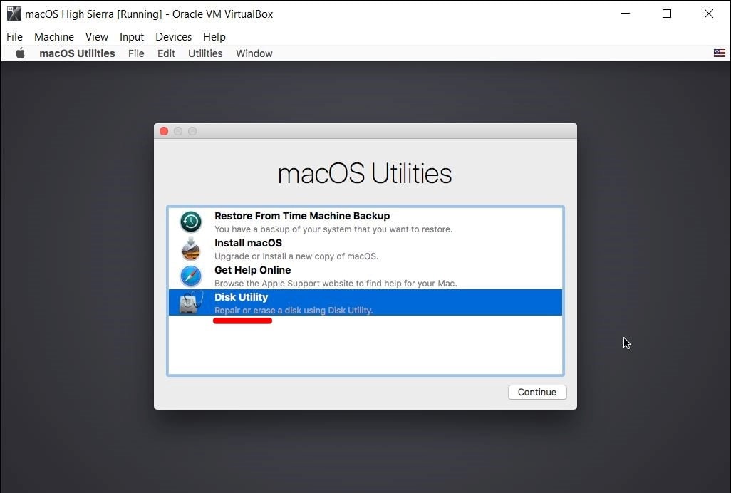 Install macOS High Sierra on VirtualBox on Windows PC