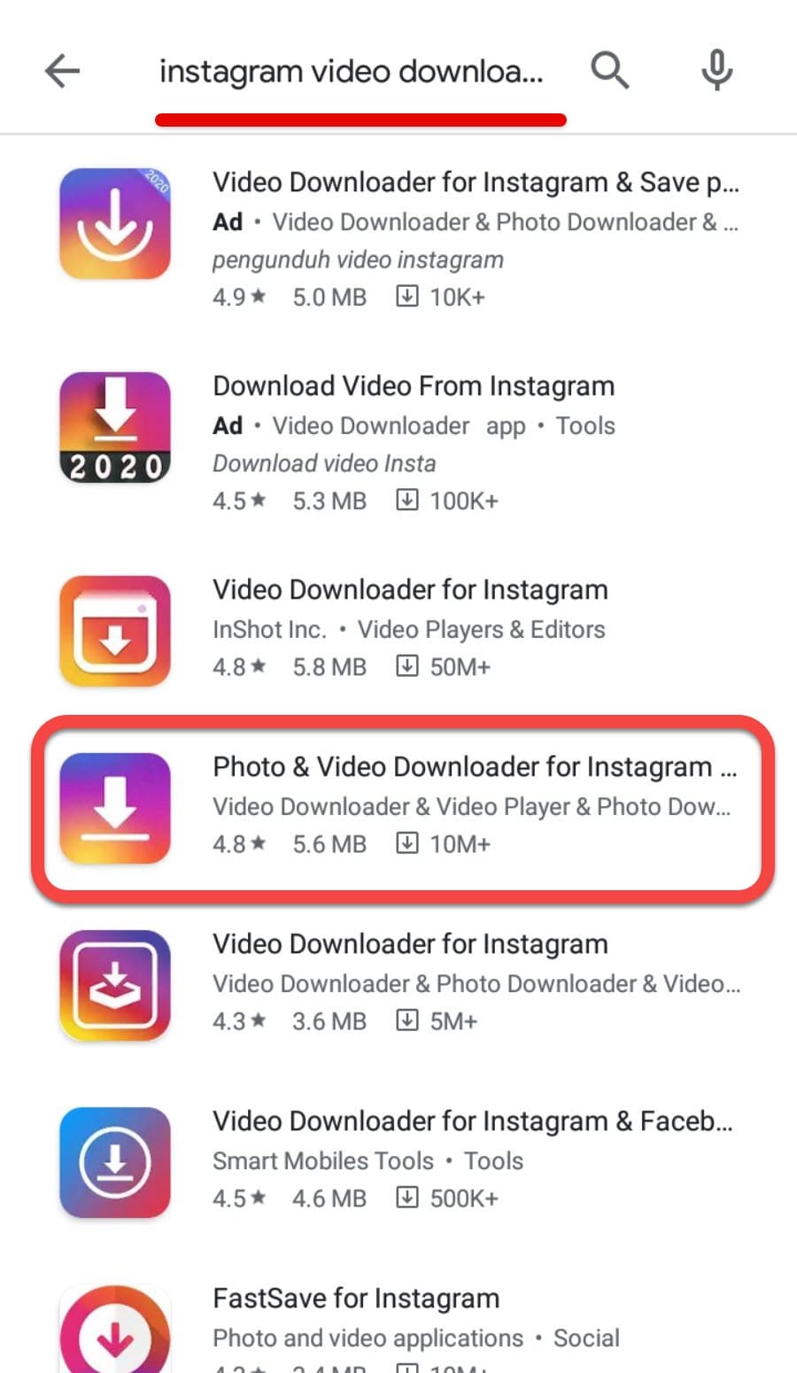 Download Instagram Videos on Android