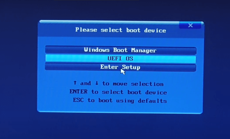 Boot Selection