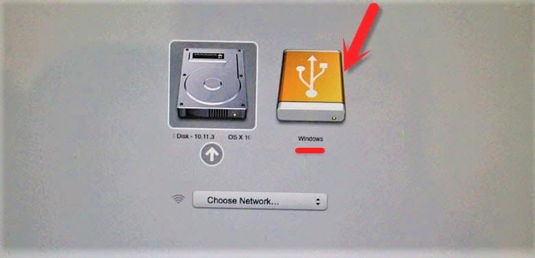Choose USB Flash Drive