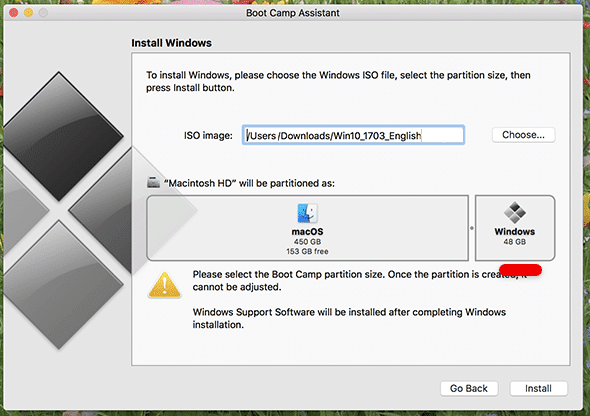 how to install Windows 10 on mac OS with Boot Camp